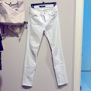 J Brand white skinny jeans!